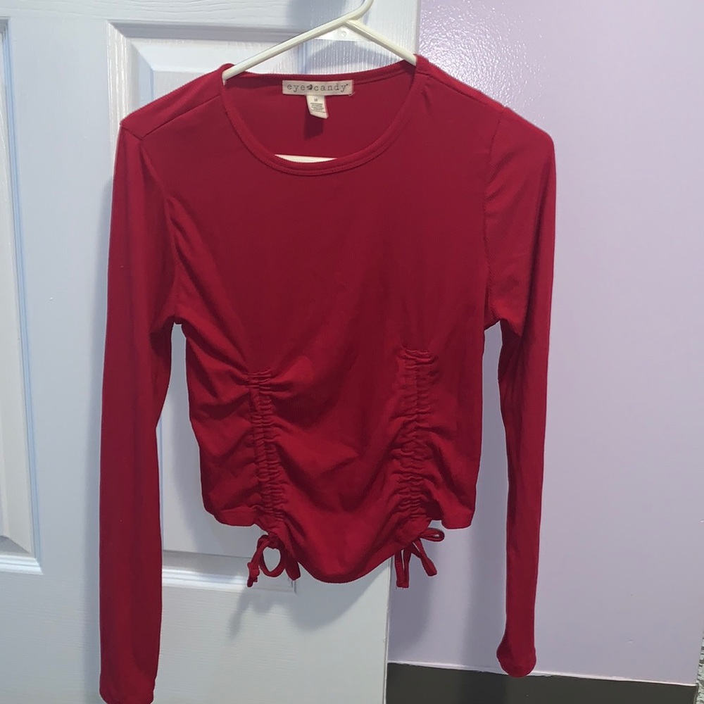 Red long sleeve shirt